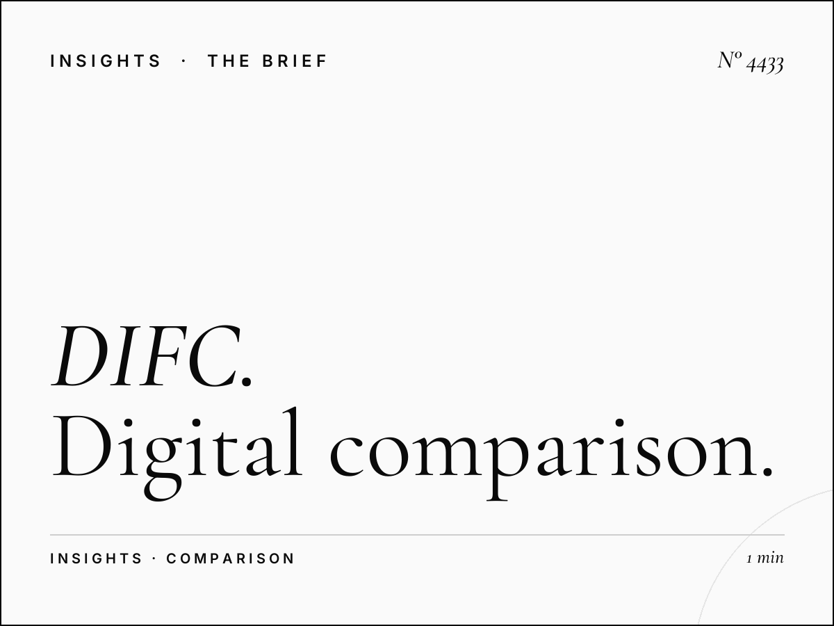 DIFC Digital Dominance vs Static: Digital Comparison