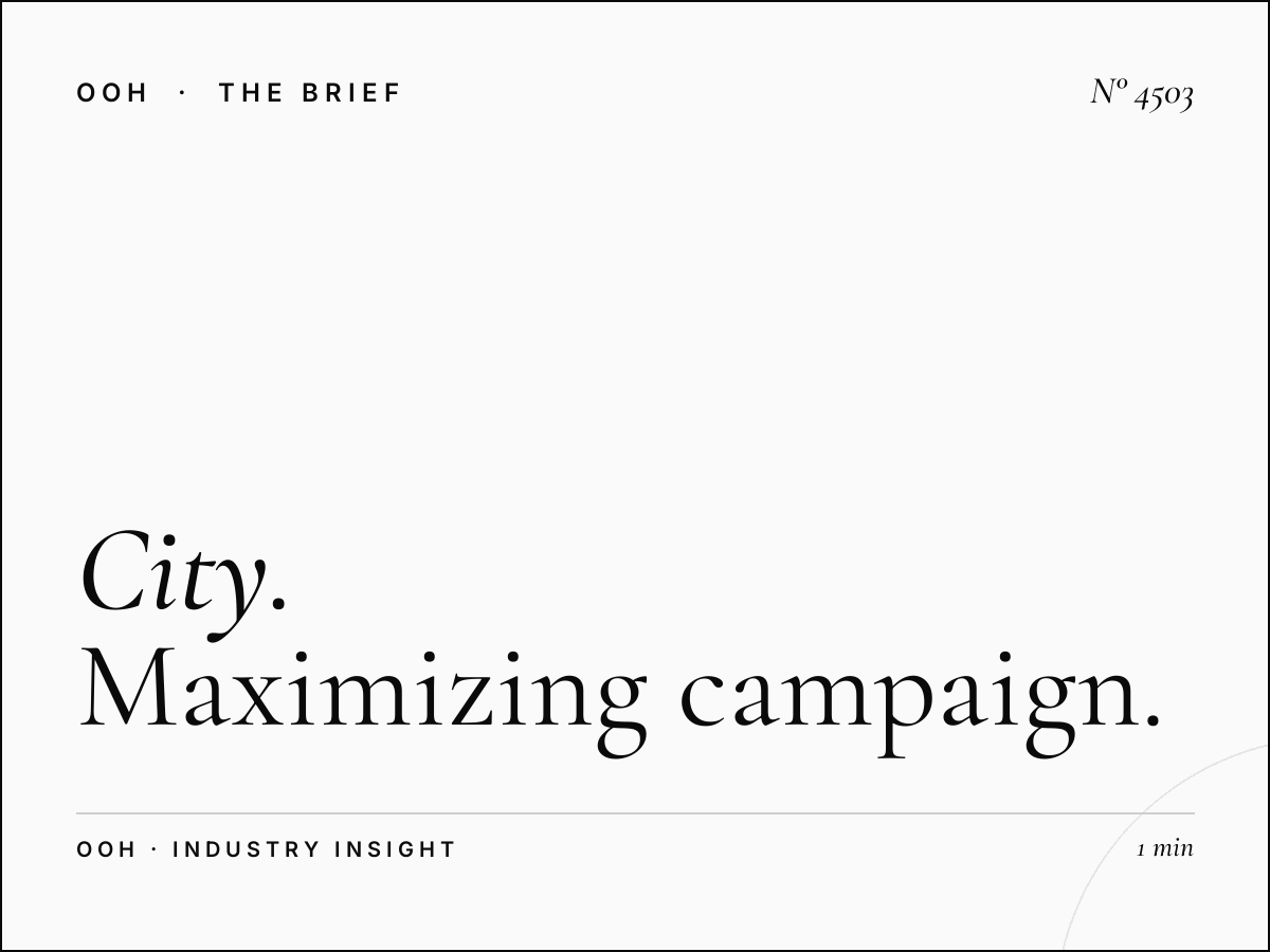 City Walk Static Lamp Posts: Maximizing Campaign Impact Through Strategic Duration Planning
