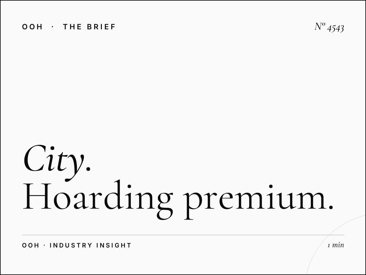 City Walk Affluent Audience: Hoarding Premium