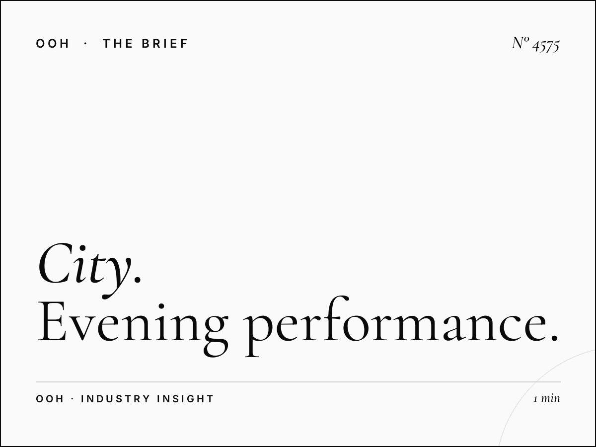 City Walk Hoarding Night Visibility: Evening Performance Analysis for Media Buyers