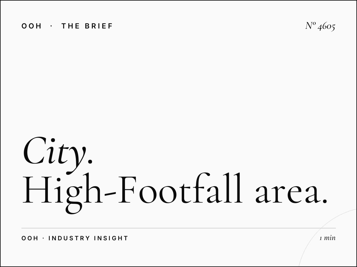 City Walk Billboard: High-Footfall Area OOH Marketing
