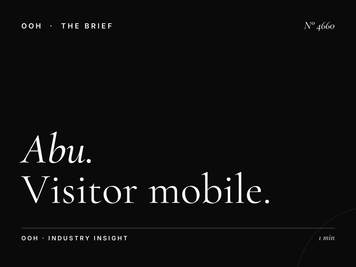 Abu Dhabi Bus Wrap Tourist Targeting: Visitor Mobile