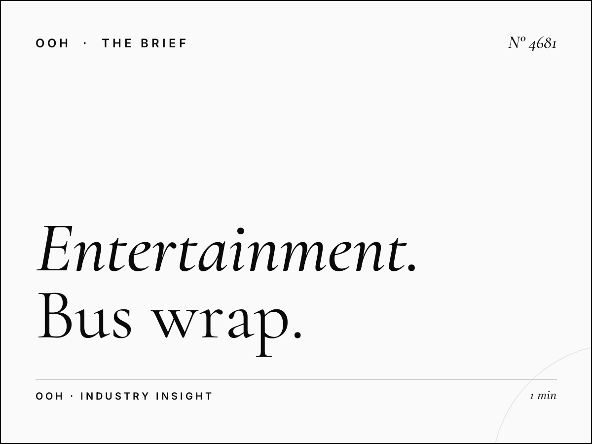 Entertainment Venues Abu Dhabi: Bus Wrap Events