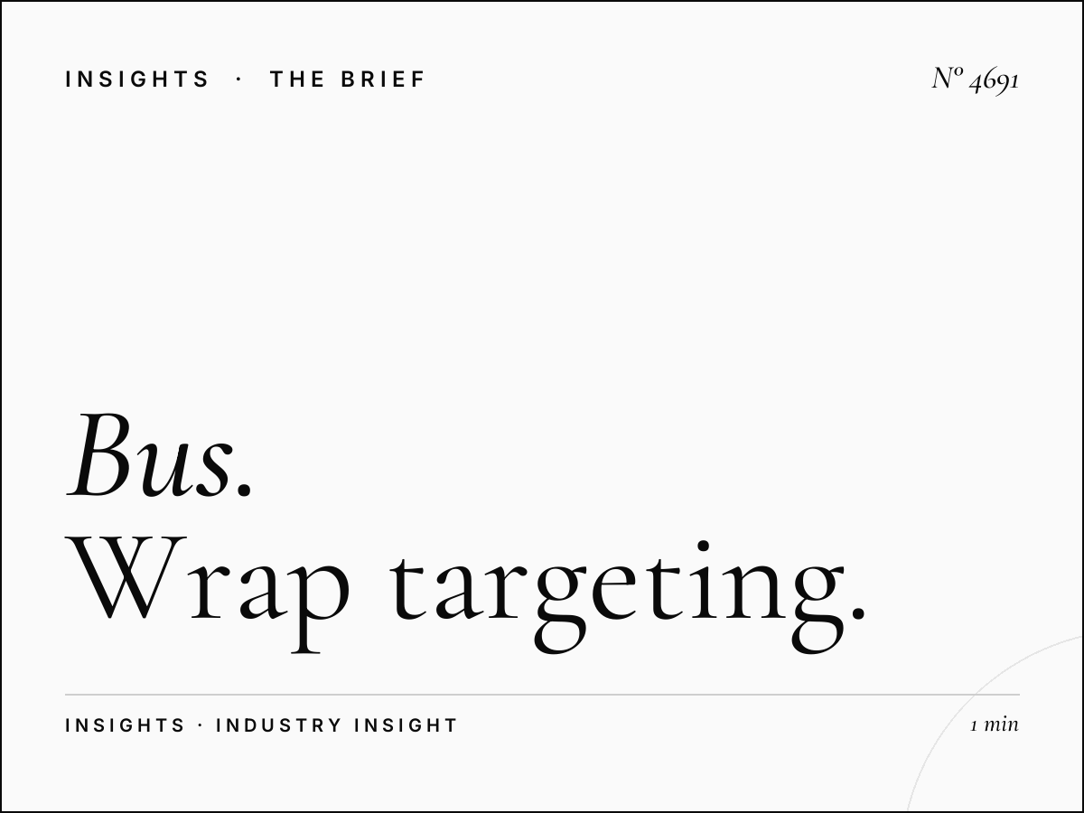 Bus User Demographics Abu Dhabi: Wrap Targeting
