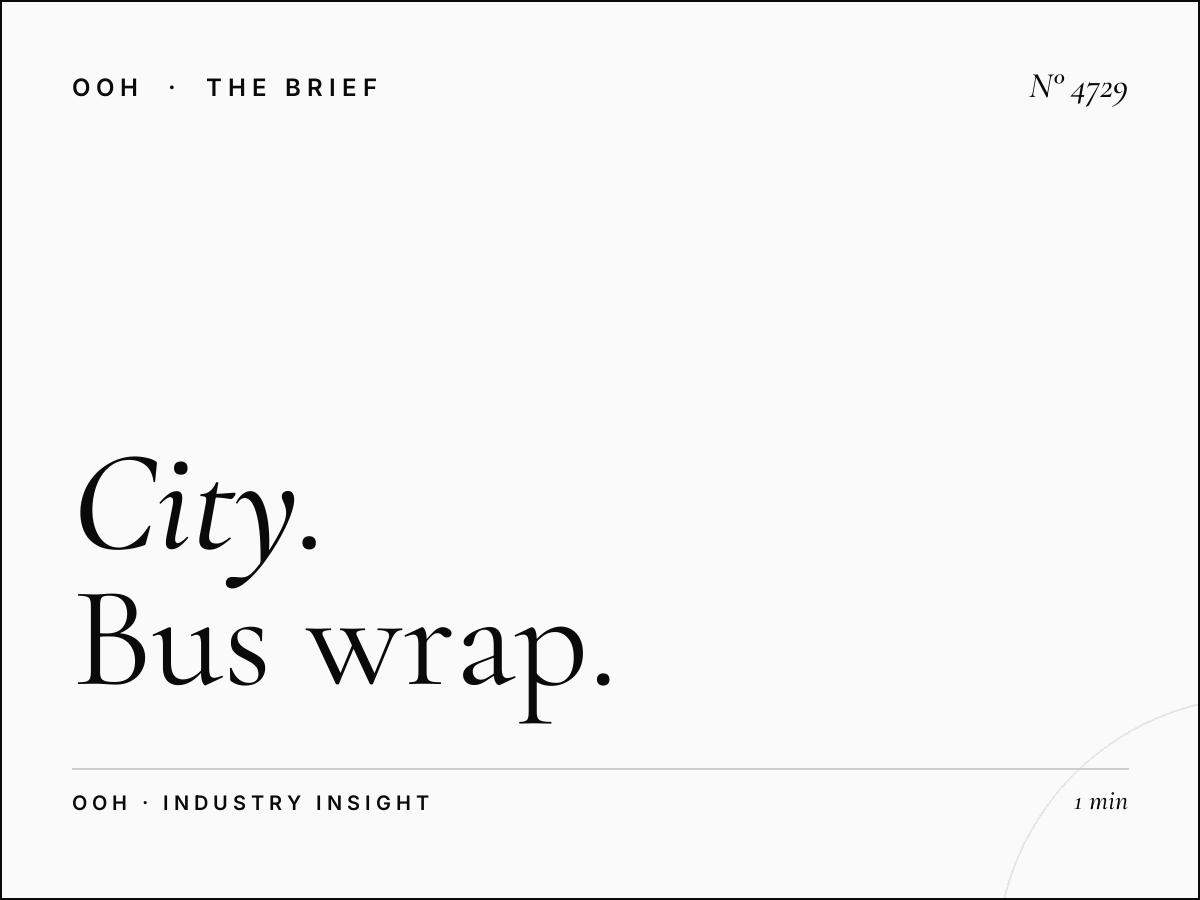 City Coverage Abu Dhabi: Bus Wrap Route Optimization