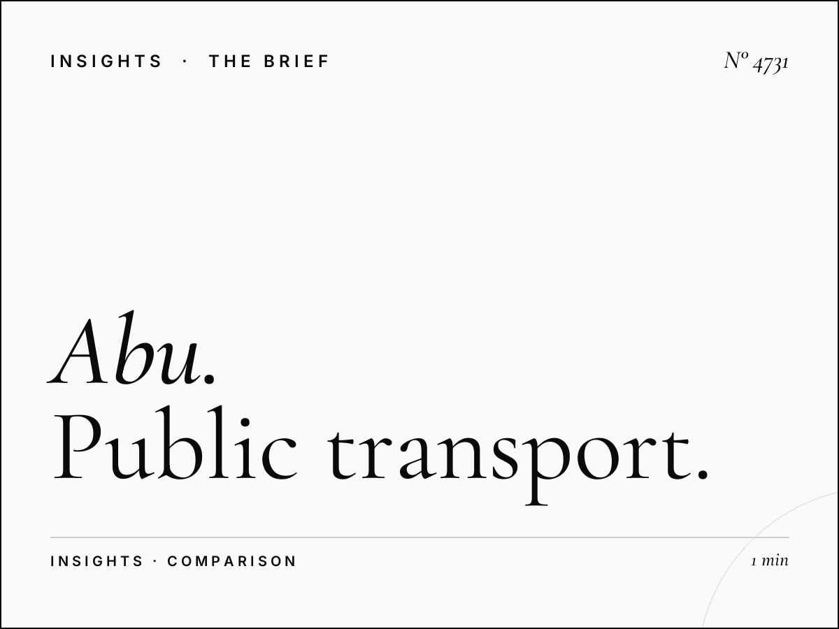 Abu Dhabi Bus vs Metro: Public Transport Advertising