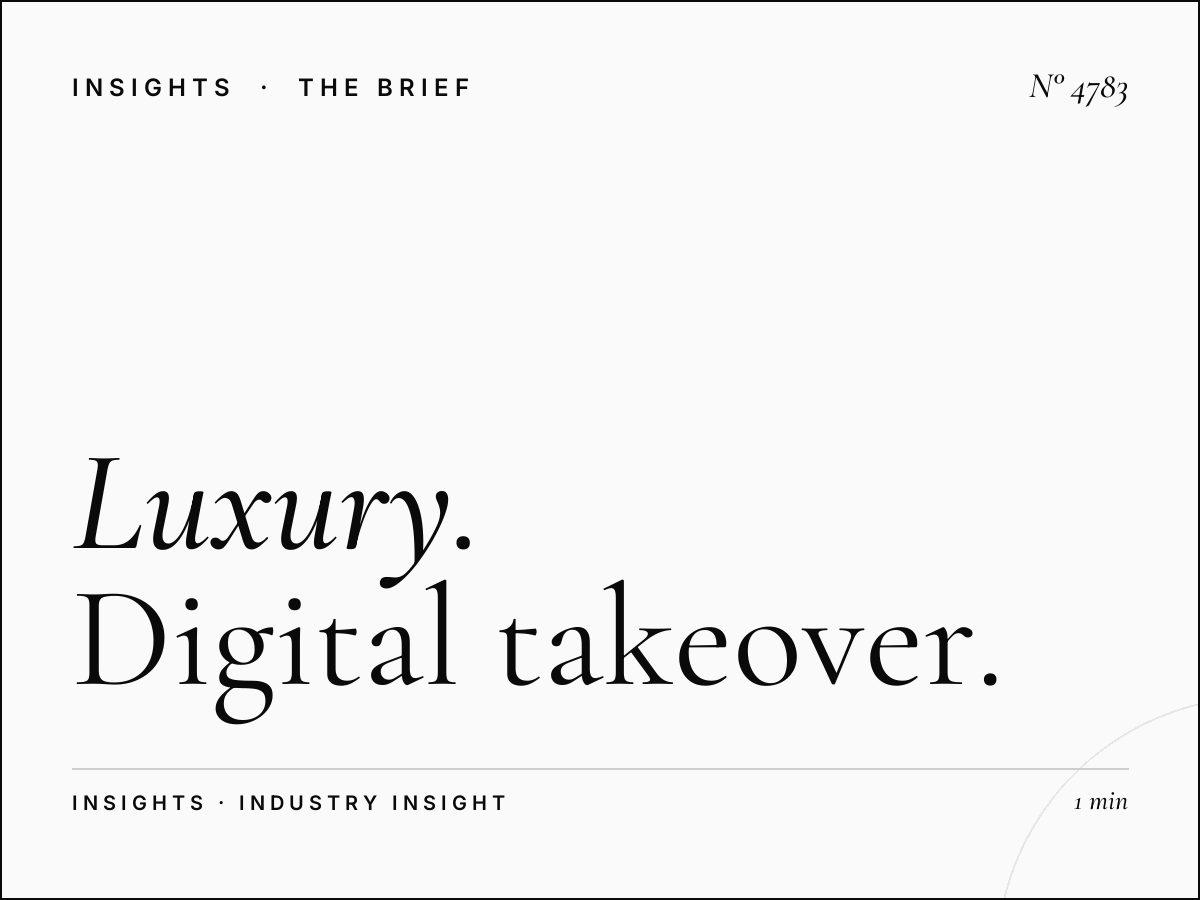 Luxury Brands Blue Waters: Digital Takeover Premium