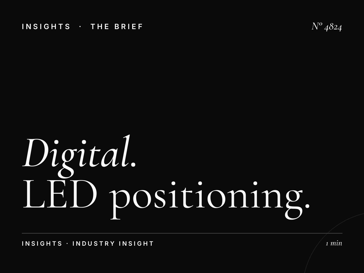 Digital Competition Al Salam Khaleej: LED Positioning