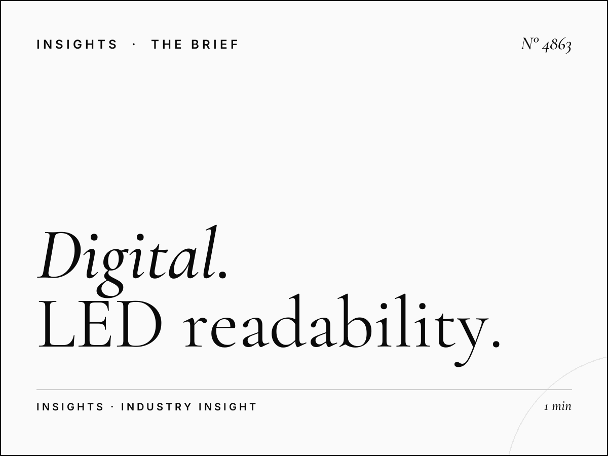 Digital Creative Al Salam Khaleej: LED Readability