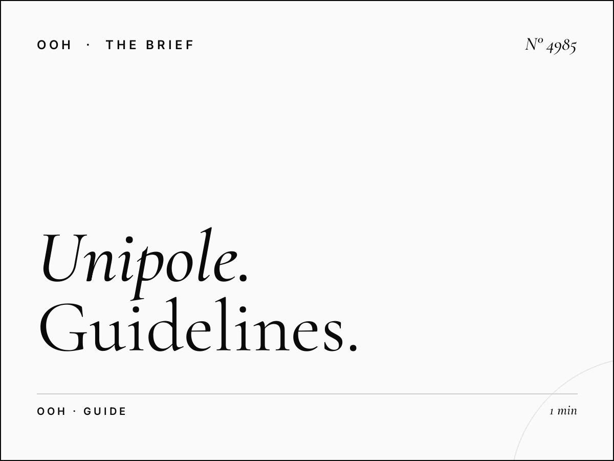 Unipole Message Strategy Al Khawaneej: Guidelines