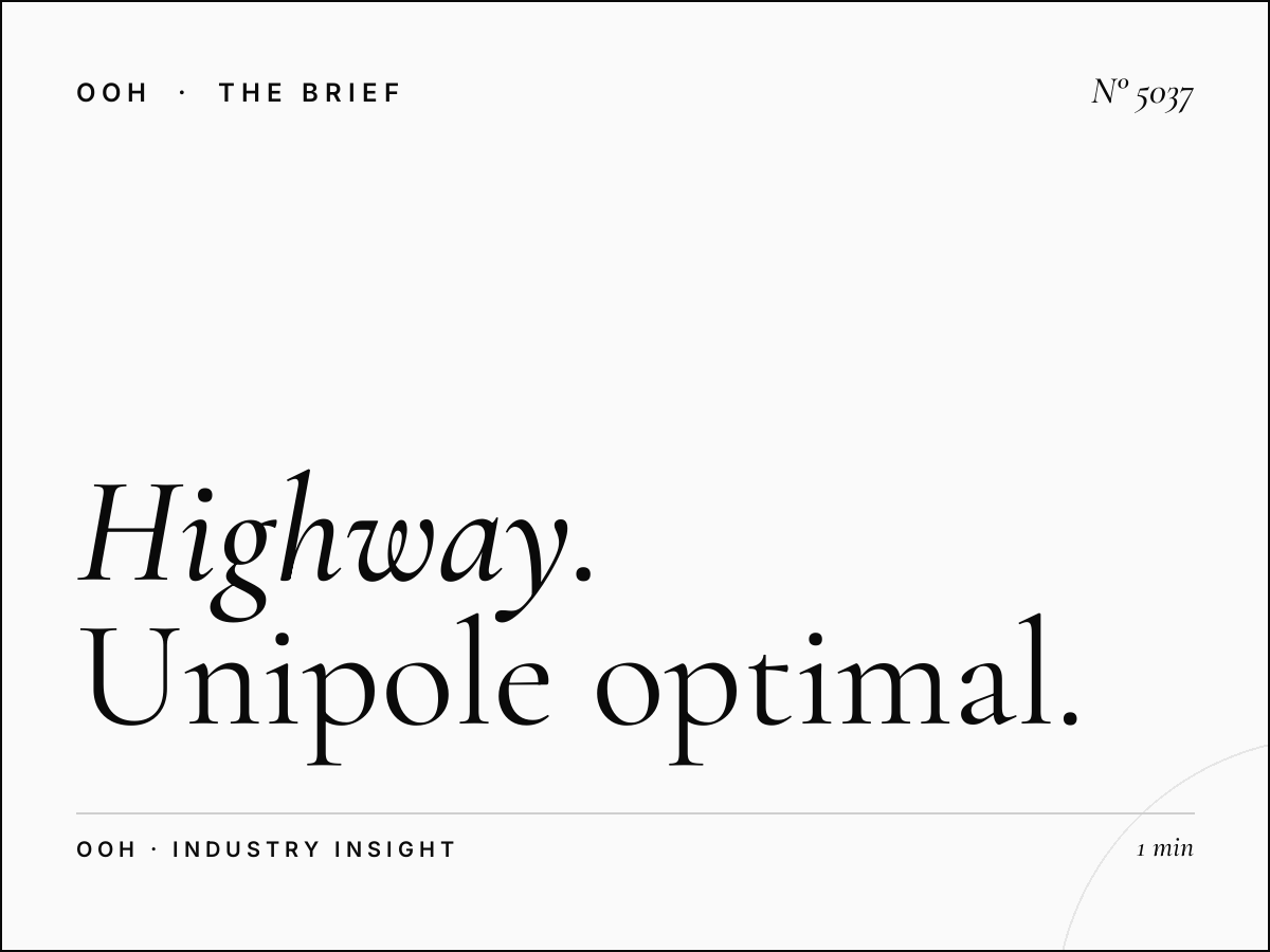Highway Traffic Al Khail: Unipole Optimal Times