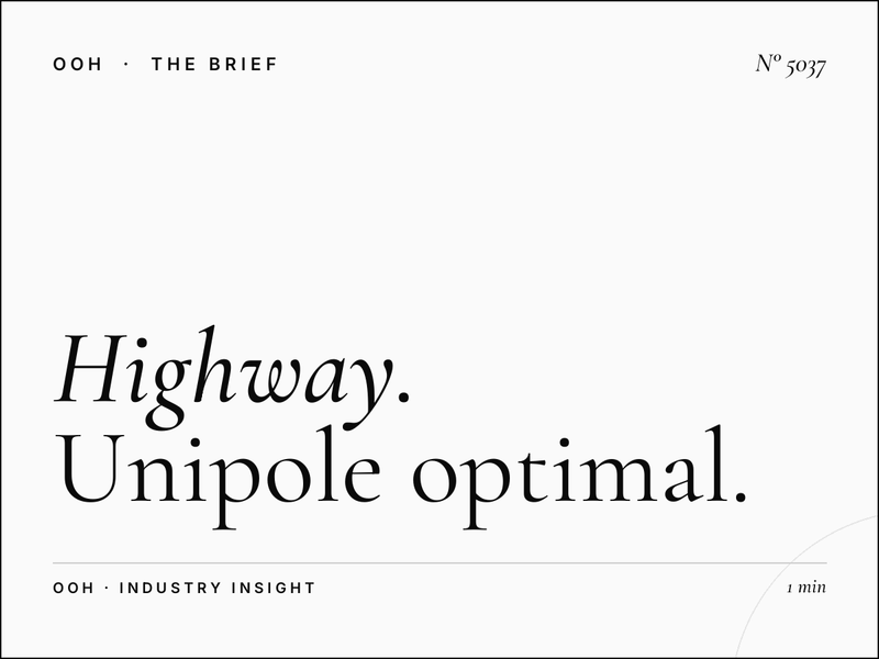 Highway Traffic Al Khail: Unipole Optimal Times