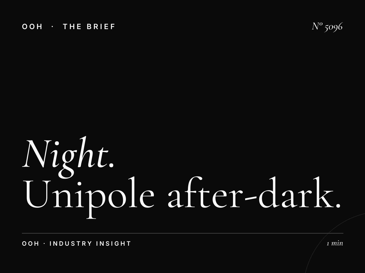 Night Advertising Al Khail: Unipole After-Dark Impact