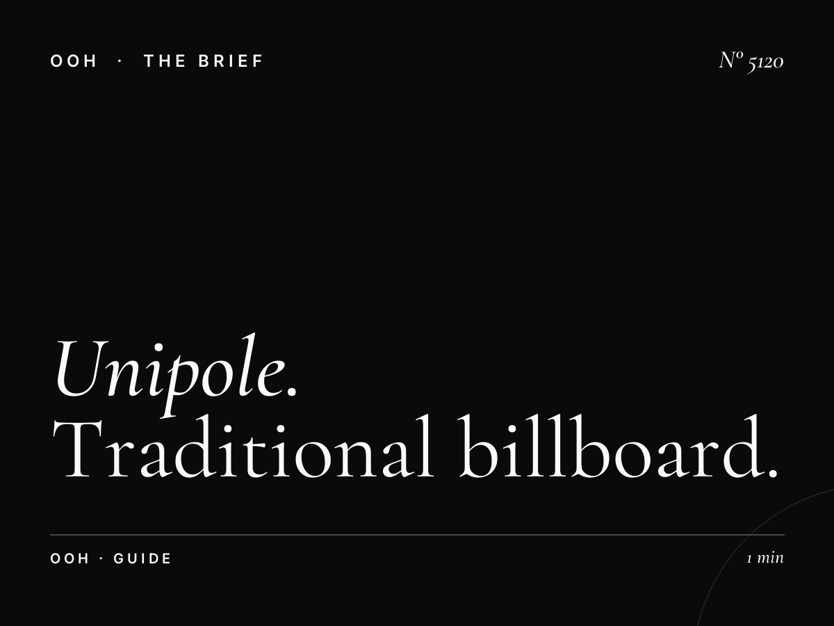 Unipole Al Khail Road: Traditional Billboard Campaign Guide