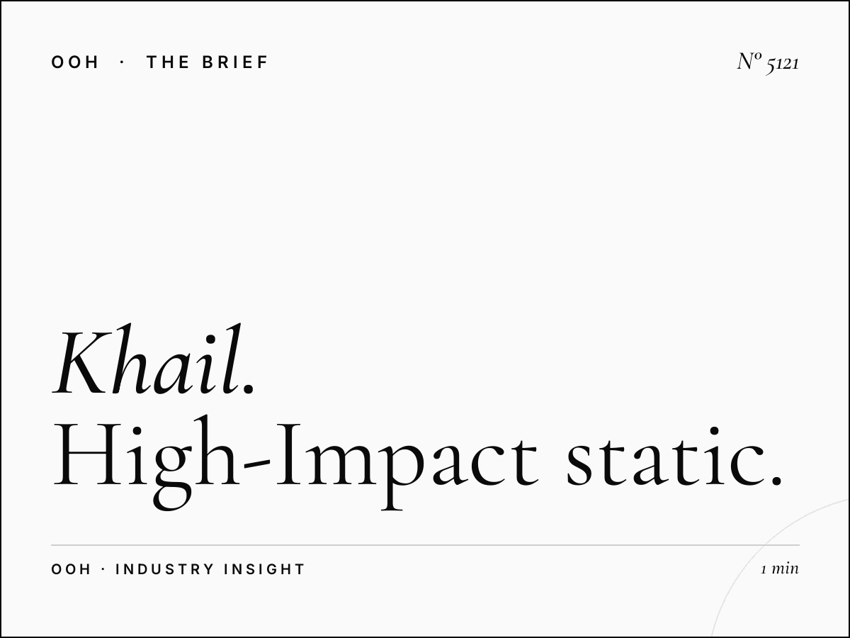 Al Khail Unipole OOH: High-Impact Static Billboard Marketing