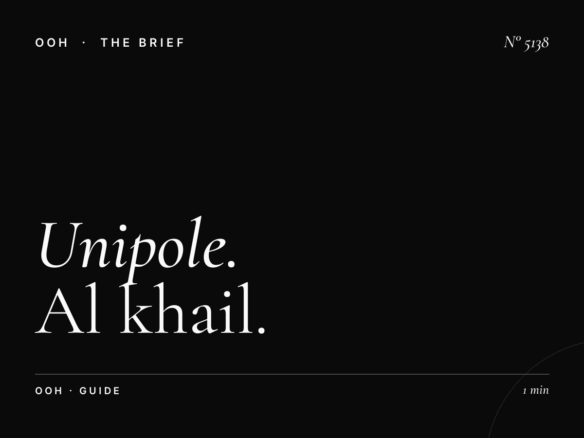 Unipole Advertising Strategy: Al Khail Campaign Guide