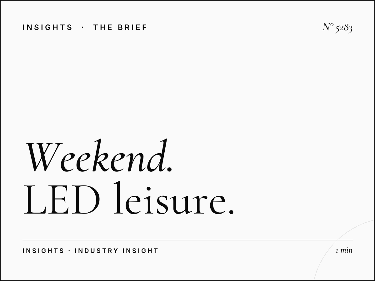 Weekend Advertising Al Khail Al Jaddaf: LED Leisure