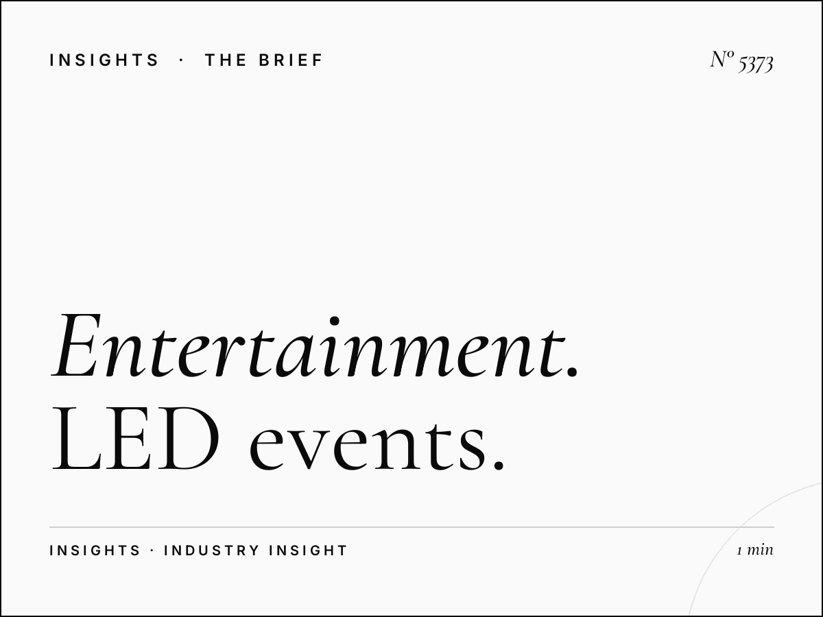 Entertainment Venues Al Khail Al Jaddaf: LED Events