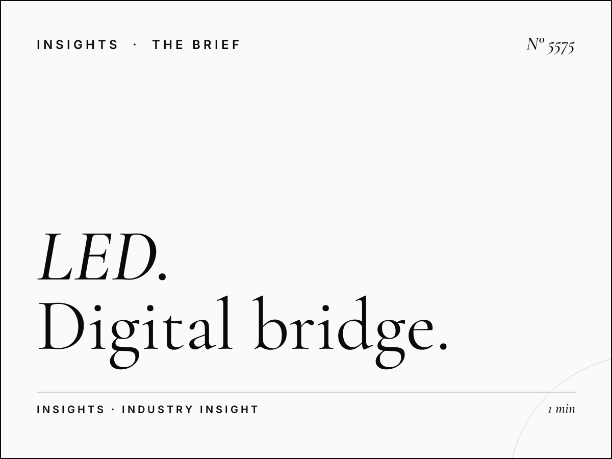 LED Competition SZR WTC: Digital Bridge Positioning