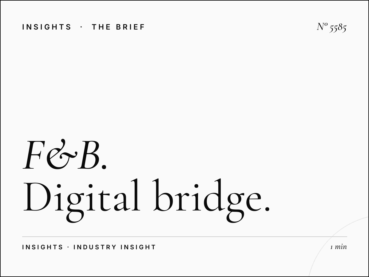 F&B Restaurants SZR WTC: Digital Bridge Dining Marketing