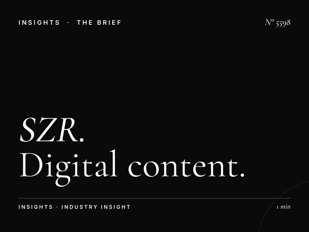SZR Digital Bridge WTC Production: Digital Content Creation