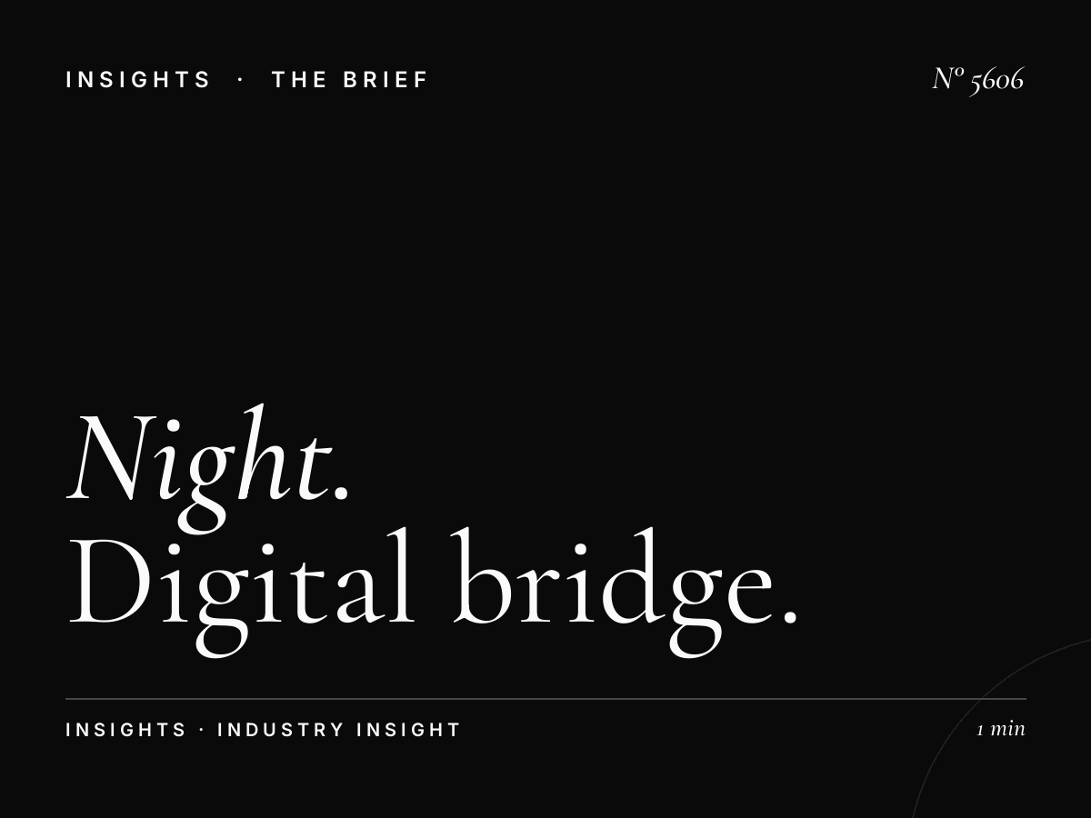 Night Advertising SZR WTC: Digital Bridge After-Dark