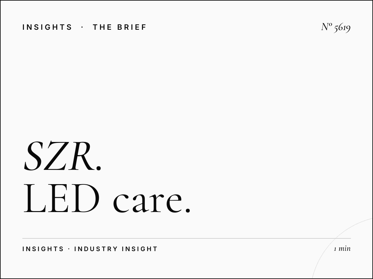 SZR Digital Bridge WTC Maintenance: LED Care Requirements