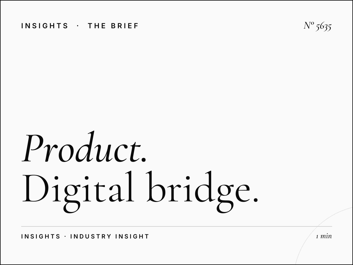 Product Launch SZR WTC: Digital Bridge High-Impact