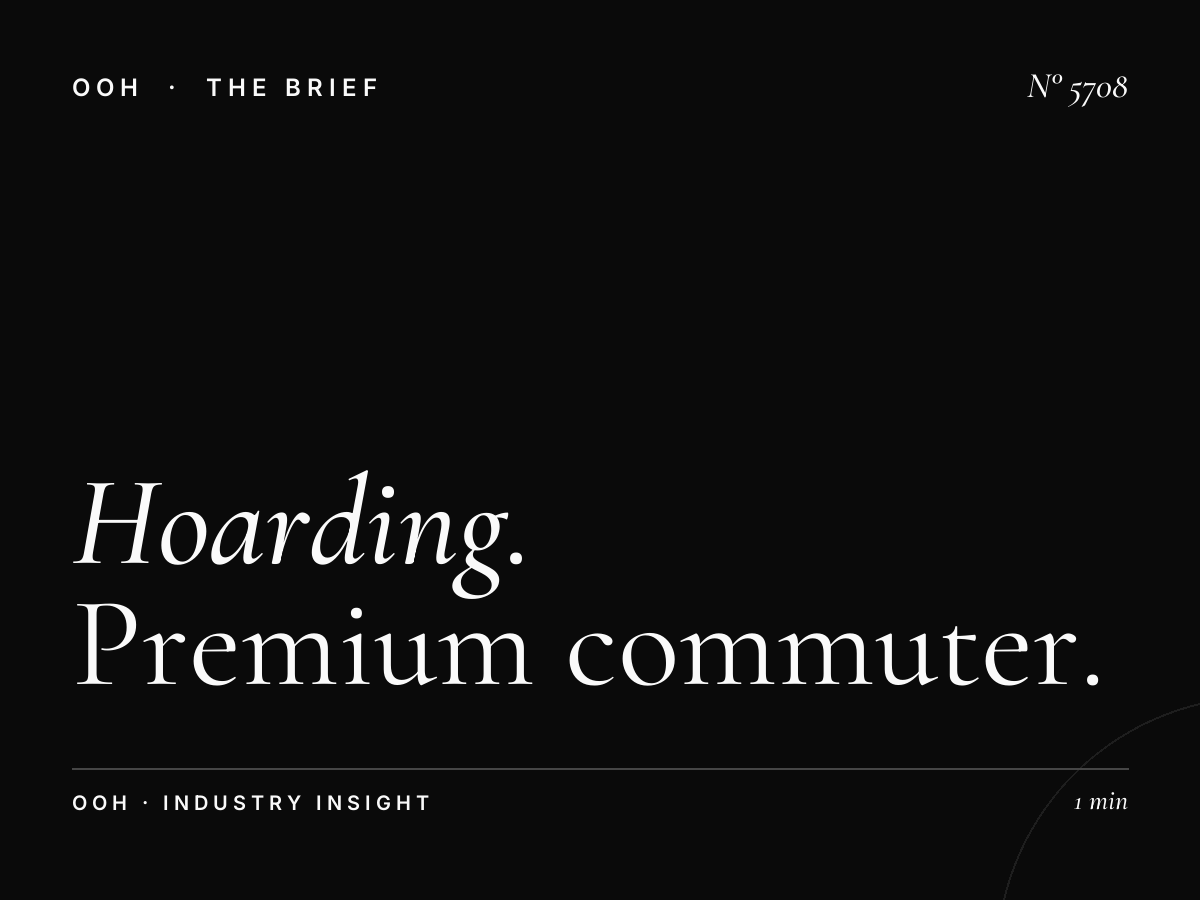 Hoarding Audience SZR Tesla: Premium Commuter Demographics