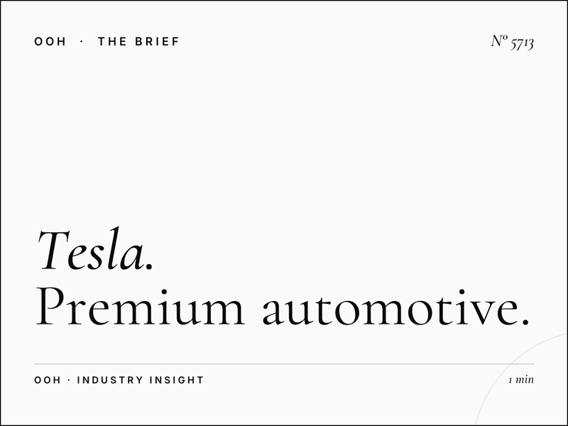 Tesla Location Hoarding SZR: Premium Automotive Billboard
