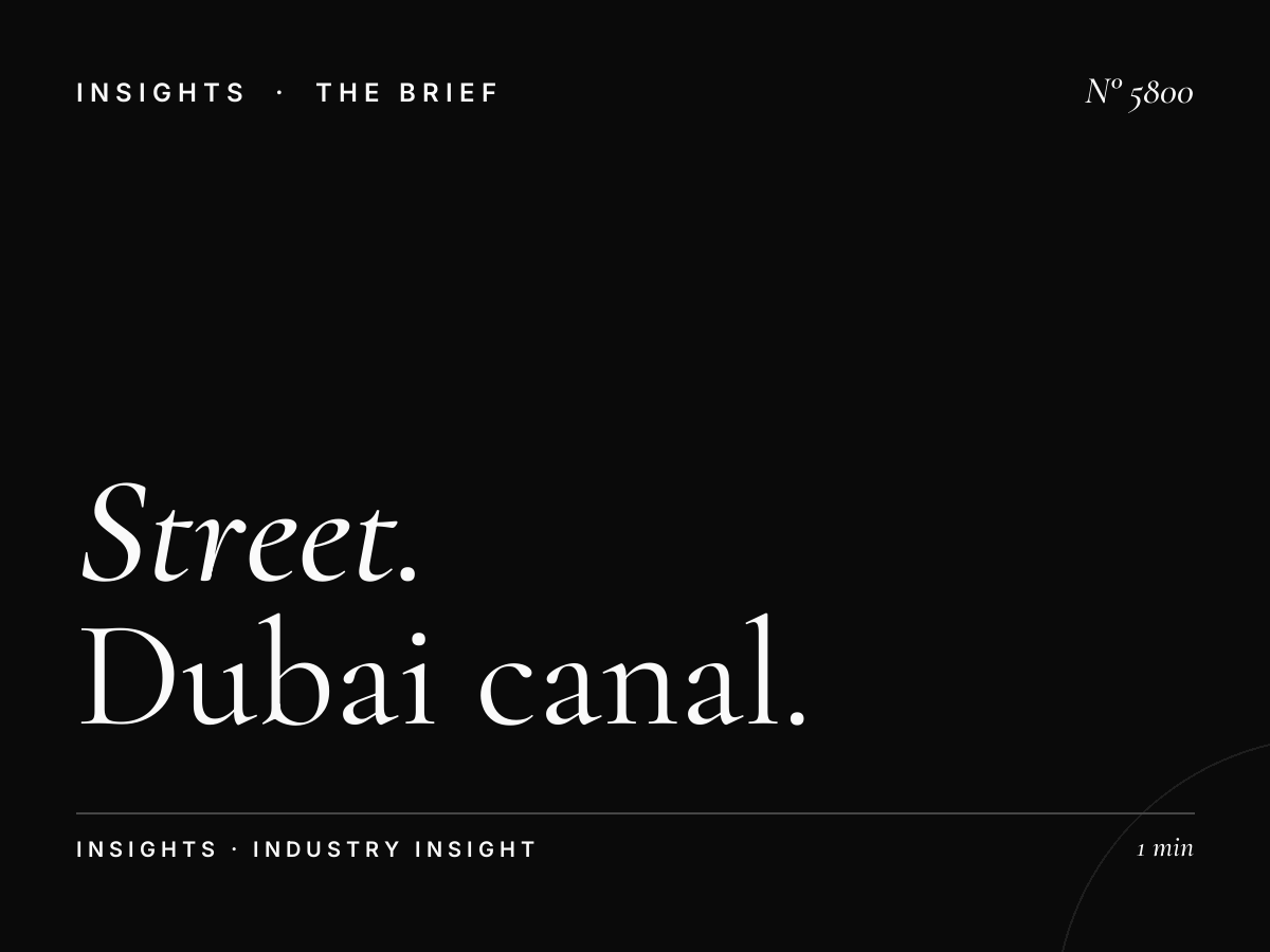 Street Level ROI SZR: Dubai Canal Hessa Impact