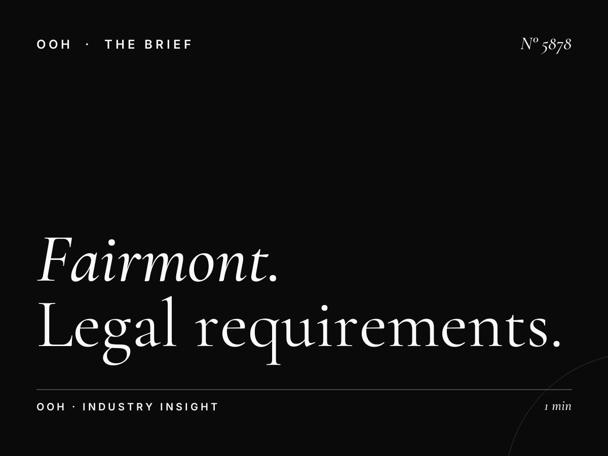 Fairmont Skyline Compliance SZR: Legal Requirements for Outdoor Advertising in Dubai