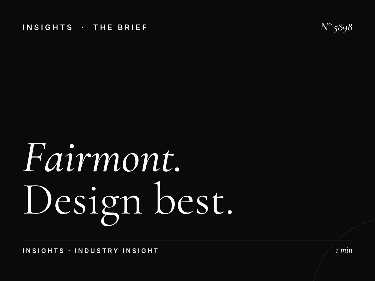 Fairmont Skyline Creative SZR: Design Best Practices