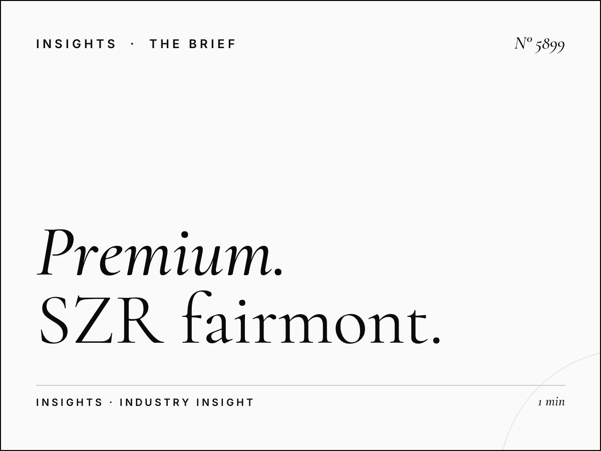 Premium Skyline Design: SZR Fairmont Specifications