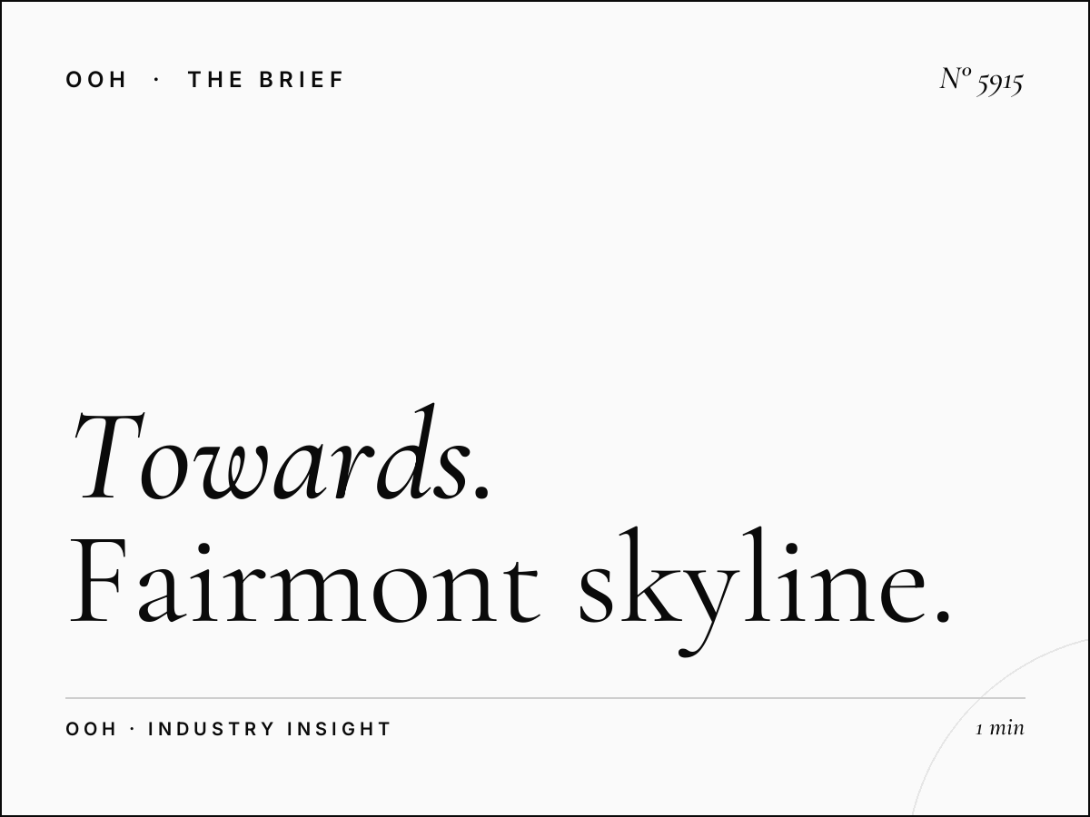 Towards Abu Dhabi SZR: Fairmont Skyline Hoarding Coverage