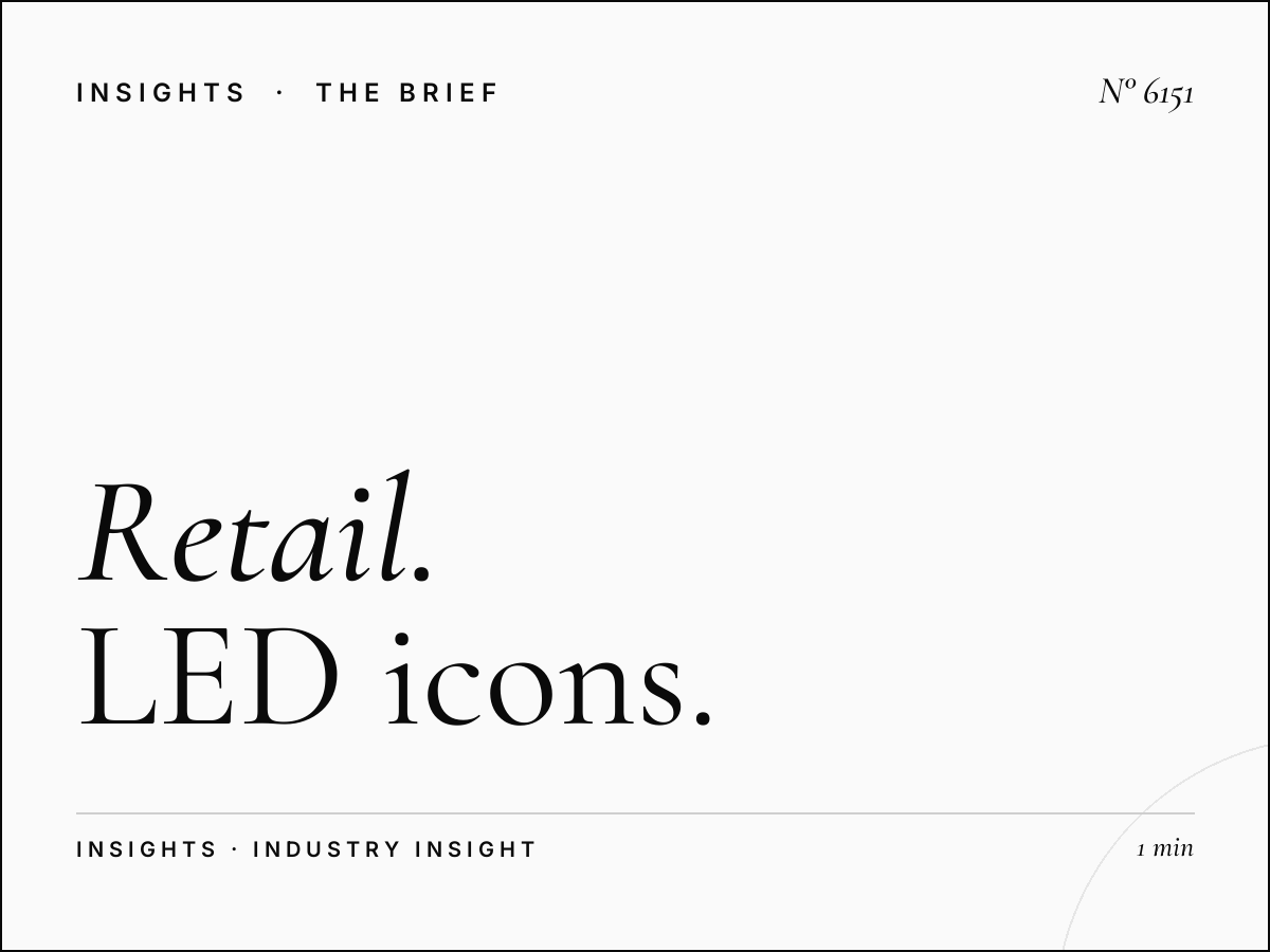 Retail Brands SZR: LED Icons Shopping Advertising