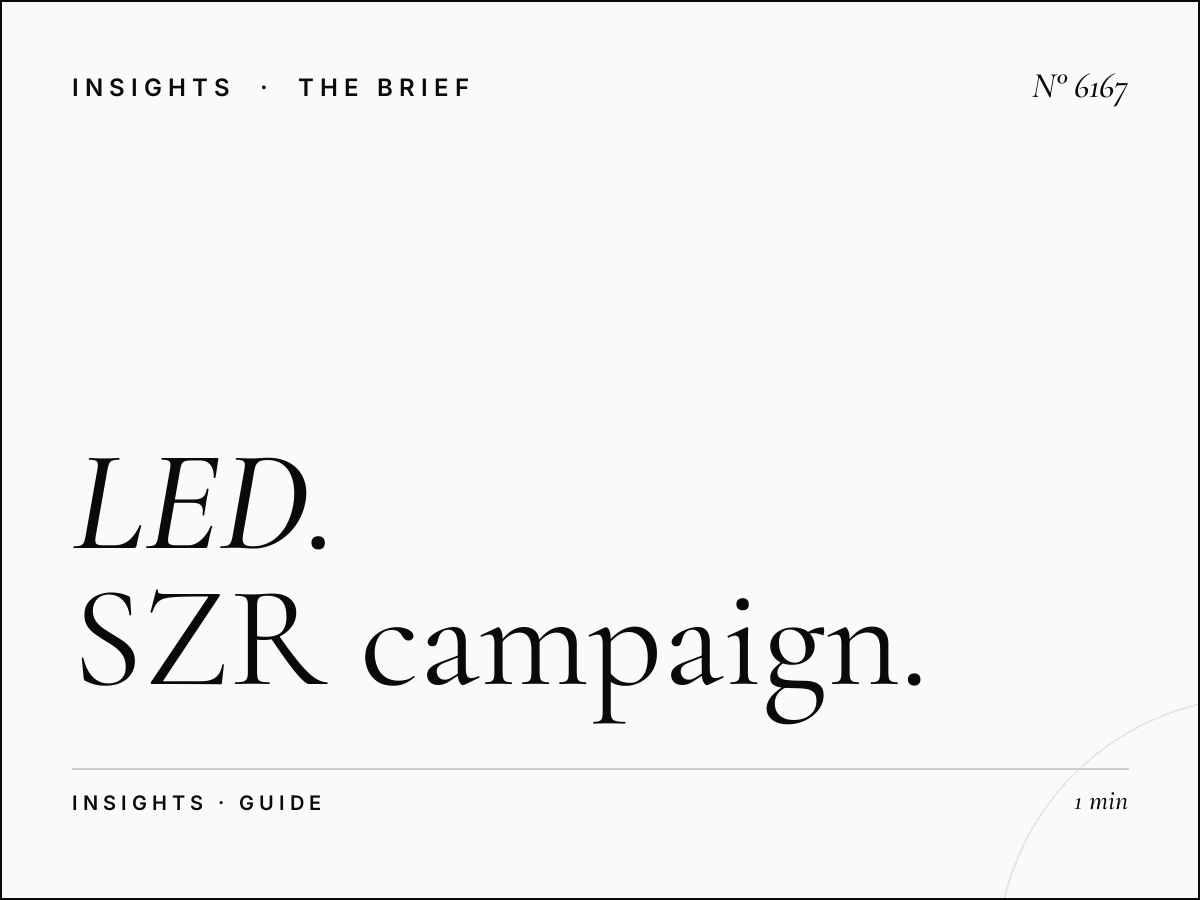 LED Icons Advertising Strategy: SZR Campaign Guide