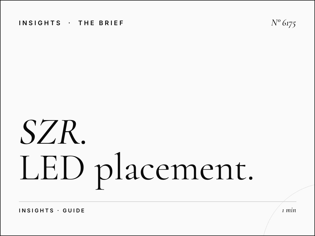 SZR Digital Icons Location: LED Placement Guide