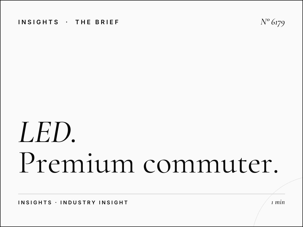 LED Icons Audience SZR: Premium Commuter Demographics