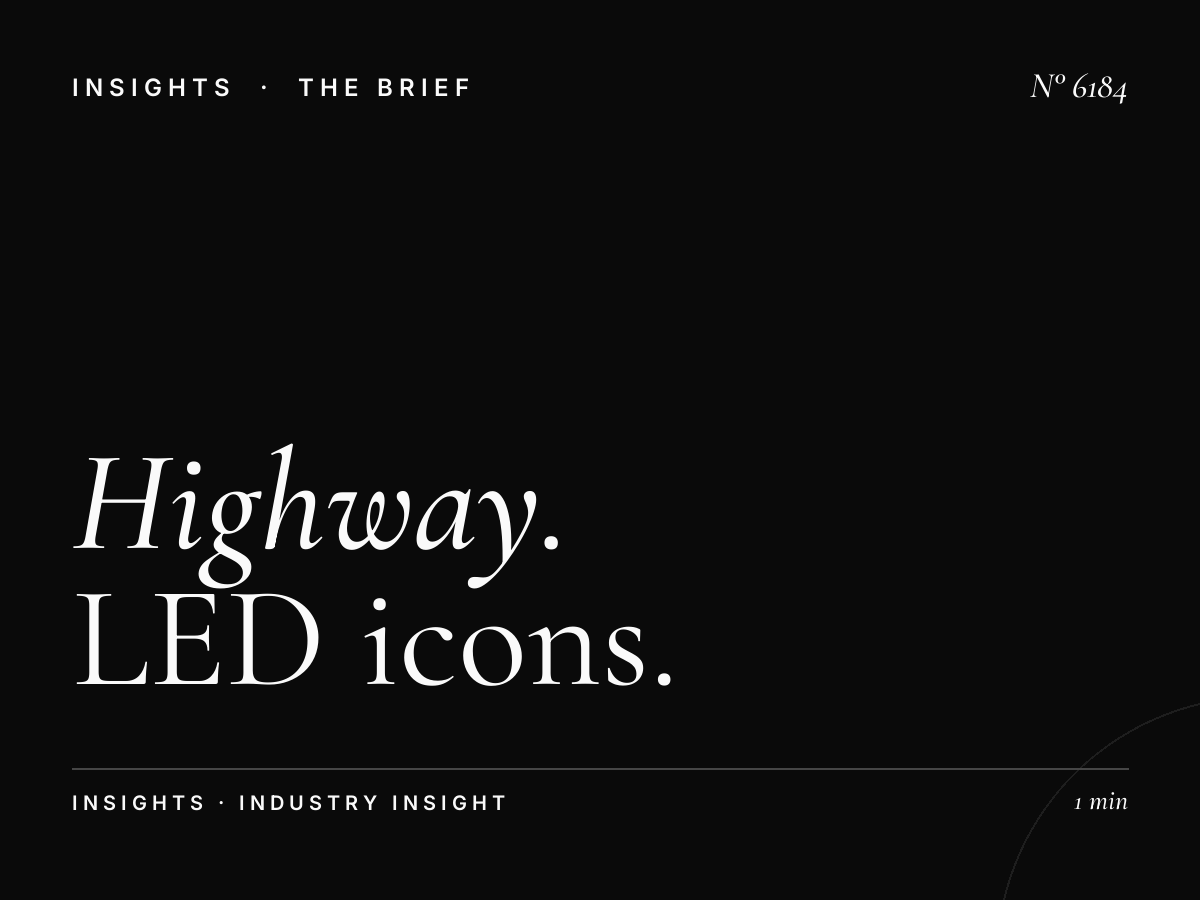 Highway Traffic SZR: LED Icons Optimal Times