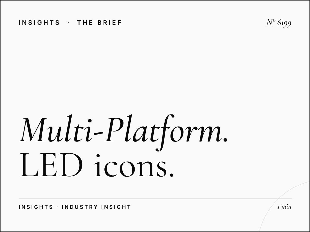 Multi-Platform SZR: LED Icons Campaign Integration
