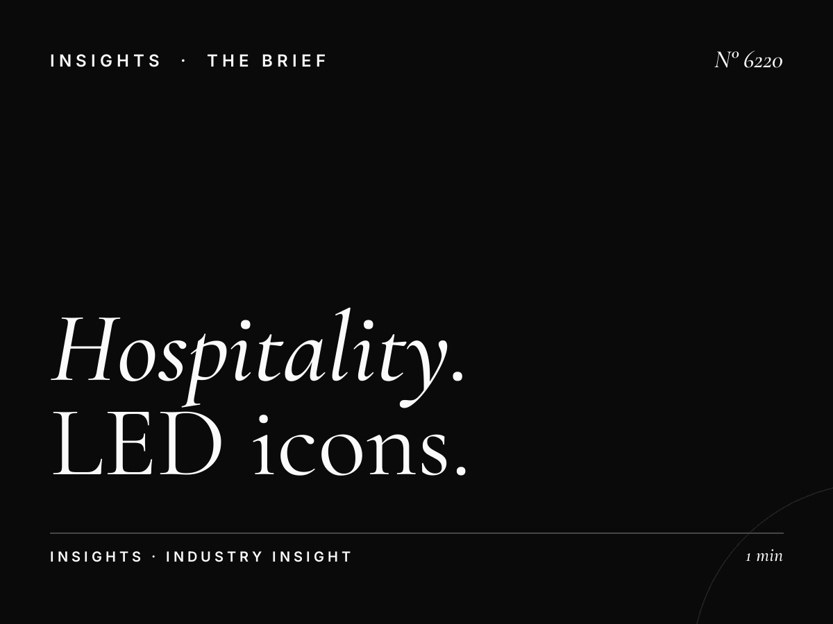 Hospitality SZR: LED Icons Hotels Advertising