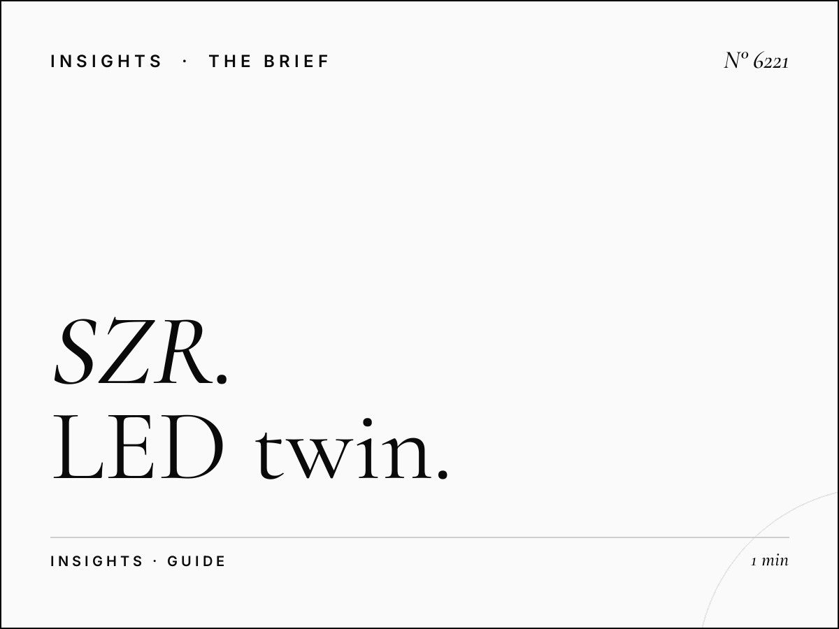 SZR Digital Twins Format: LED Twin Size Guide