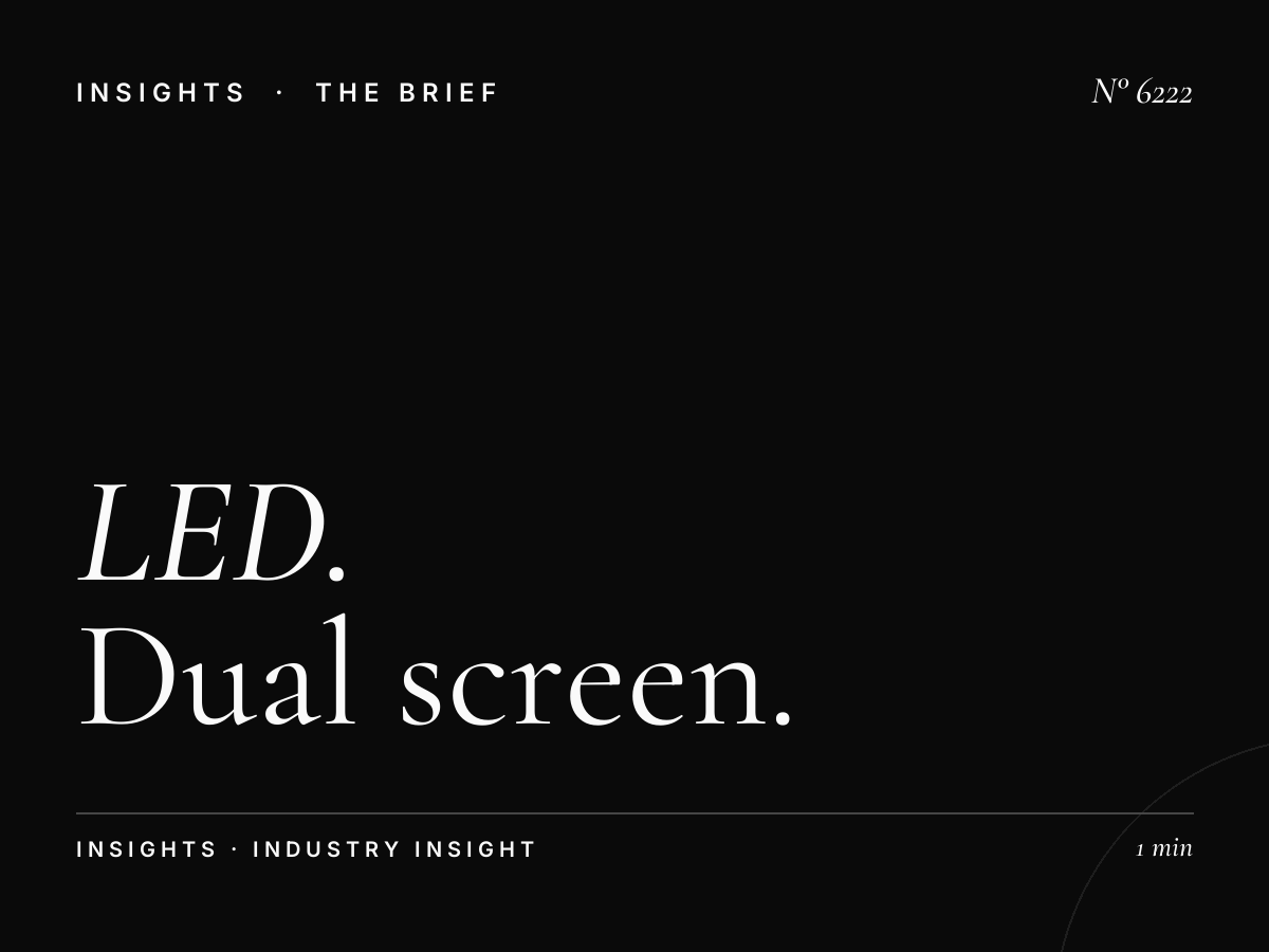 LED Twins Dimensions SZR: Dual Screen Standards