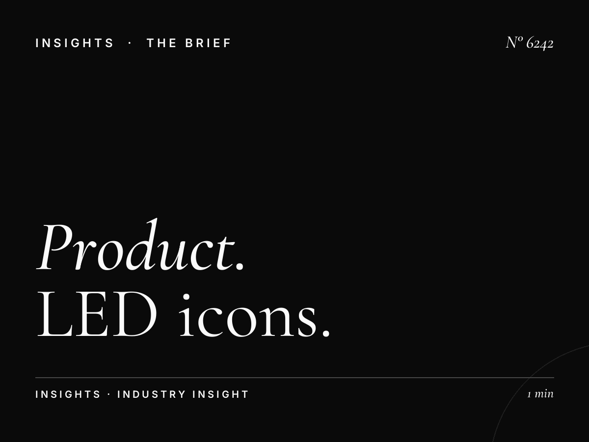 Product Launch SZR: LED Icons High-Impact
