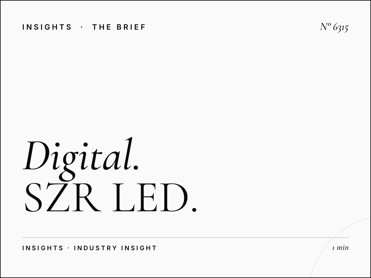 Digital Twins Maintenance: SZR LED Long-Term Quality