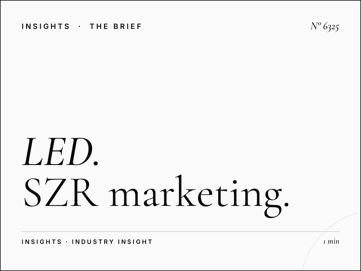 LED Twins Digital Integration: SZR Marketing Mix
