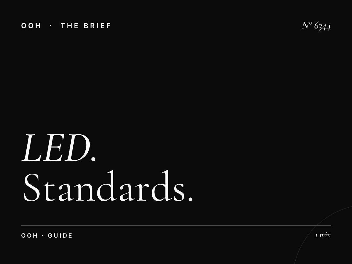 LED Unipole Dimensions Golden Boulevard: Standards Guide for Media Buyers