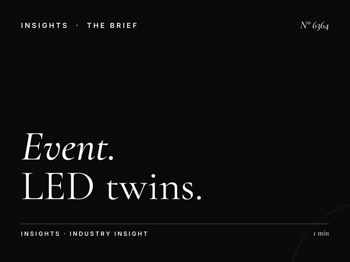 Event Advertising SZR: LED Twins Promotion