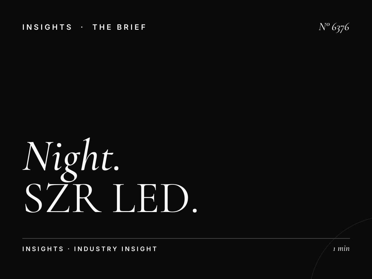 Night Advertising Golden Boulevard: SZR LED After-Dark